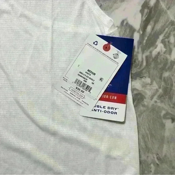 Champion Women’s Medium White Absolute Eco Logo Muscle  Tank Top (M) New - Picture 8 of 8